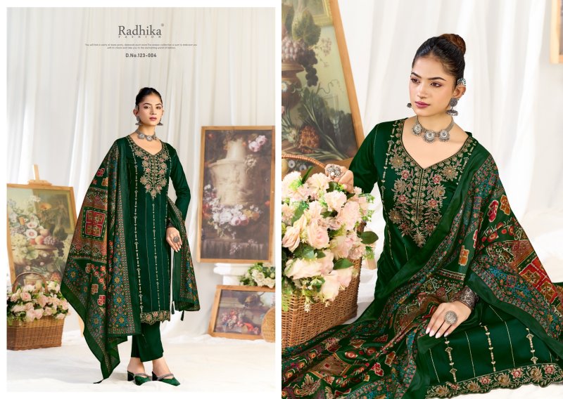 Zeenat By Radhika Azara Zam Cotton Dress Material